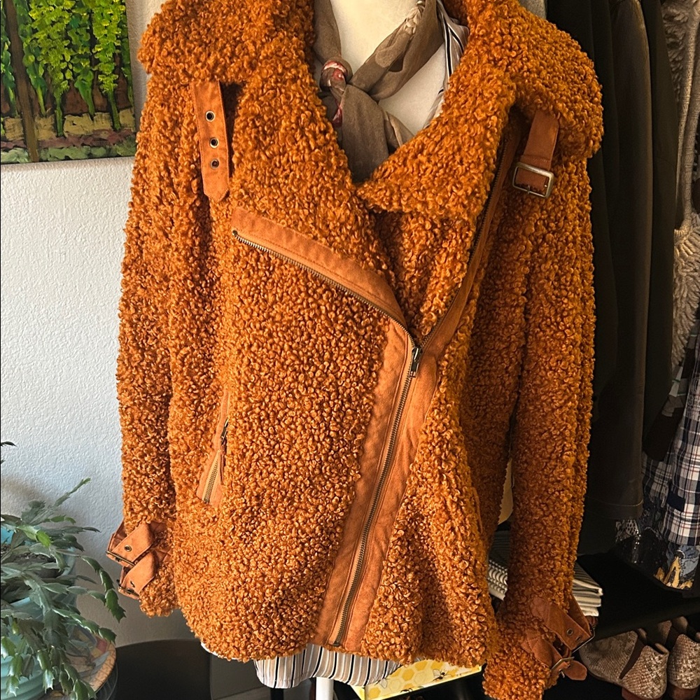 Miss Me Rust looped textured Jacket